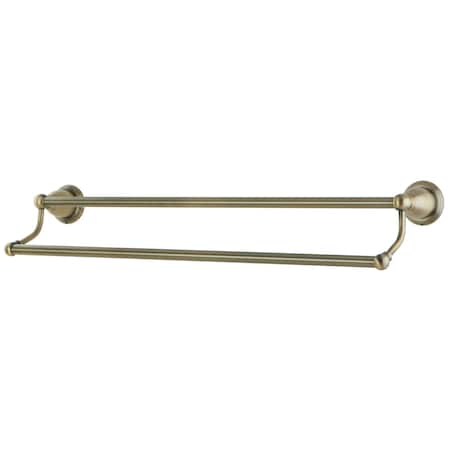 Kingston Brass 18" Dual Towel Bar, Antique Brass BA175318AB